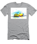 Yellow Car Watercolor Sketch Dynamic Design Illustration Kari Goldfalse T-Shirt