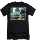 Yellow Taxi At Canada Place Vancouver Connie Fox T-Shirt