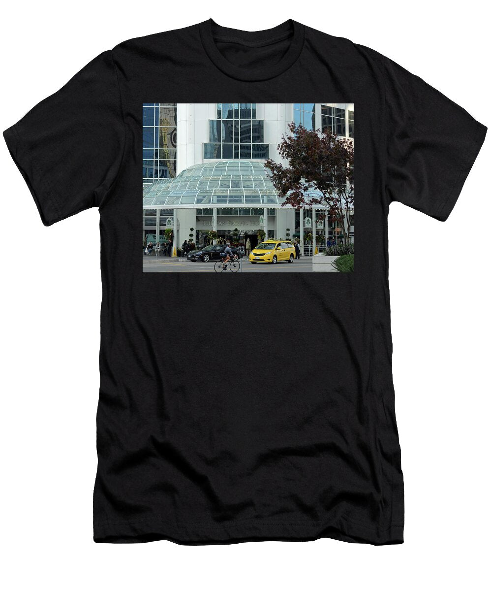 Yellow Taxi At Canada Place Vancouver Connie Fox T-Shirt