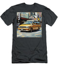 Yellow Van in Urban Scene Street Art Urban Scene Toyota Estima 1990 Japan Minivan Jdm Car Vintage Go Grayson Sheppard T-Shirt