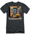 Yellow Vespa Italian Scooter N020 Edit Voros T-Shirt