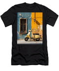 Yellow Vespa Italian Scooter N026 Edit Voros T-Shirt