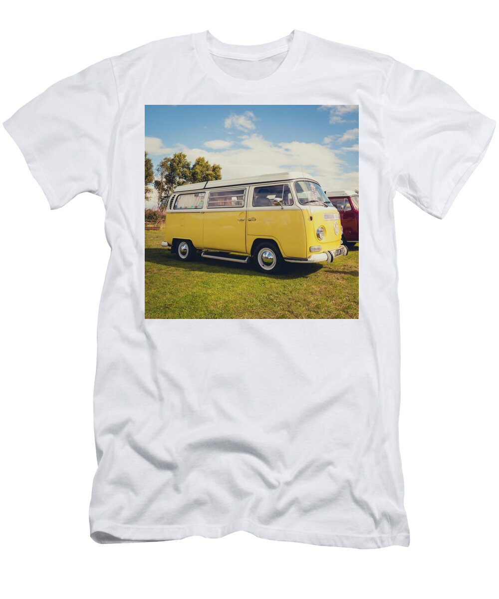 Yellow VW T2 Camper Van 02 Richard Nixon T-Shirt